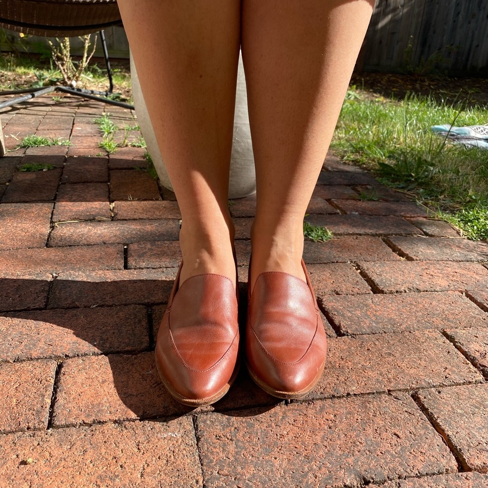Madewell brown leather loafers / size 8